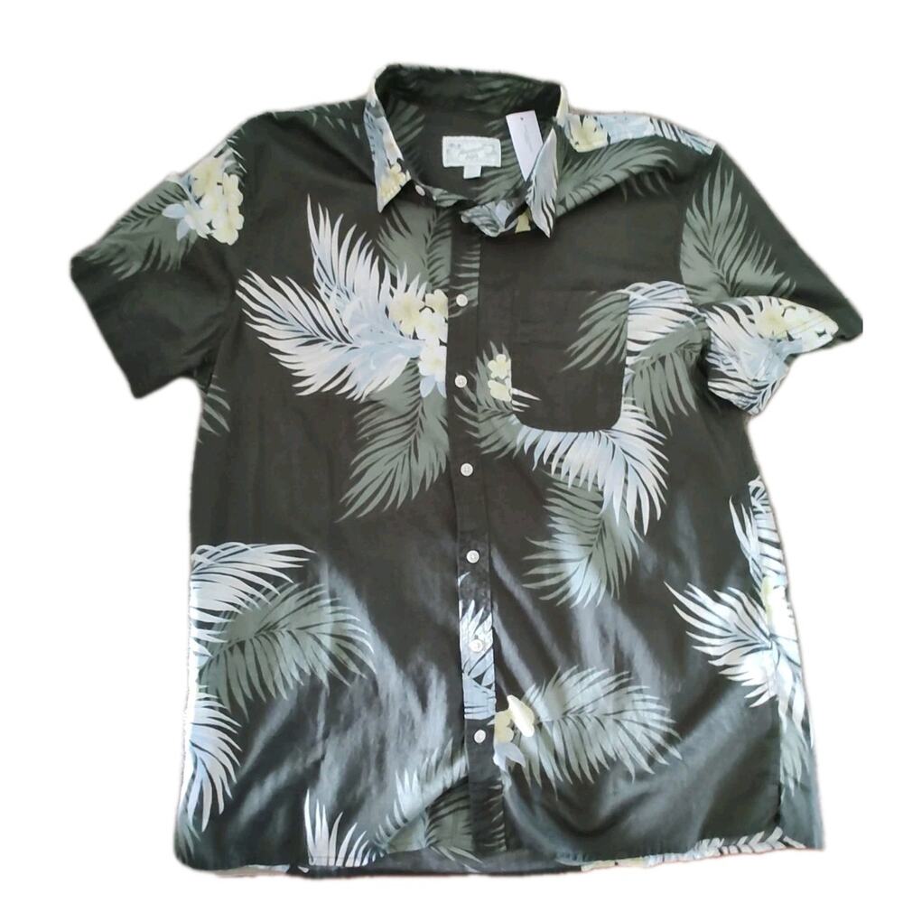 American Eagle Shirt Mens XLT Hawaiian Green New With Tags
